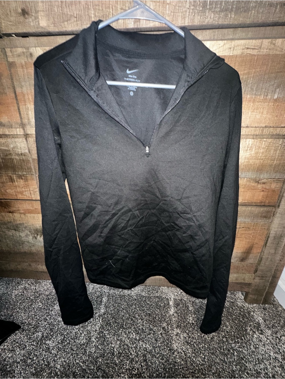 Nike Black Therma-Fit Pullover Top